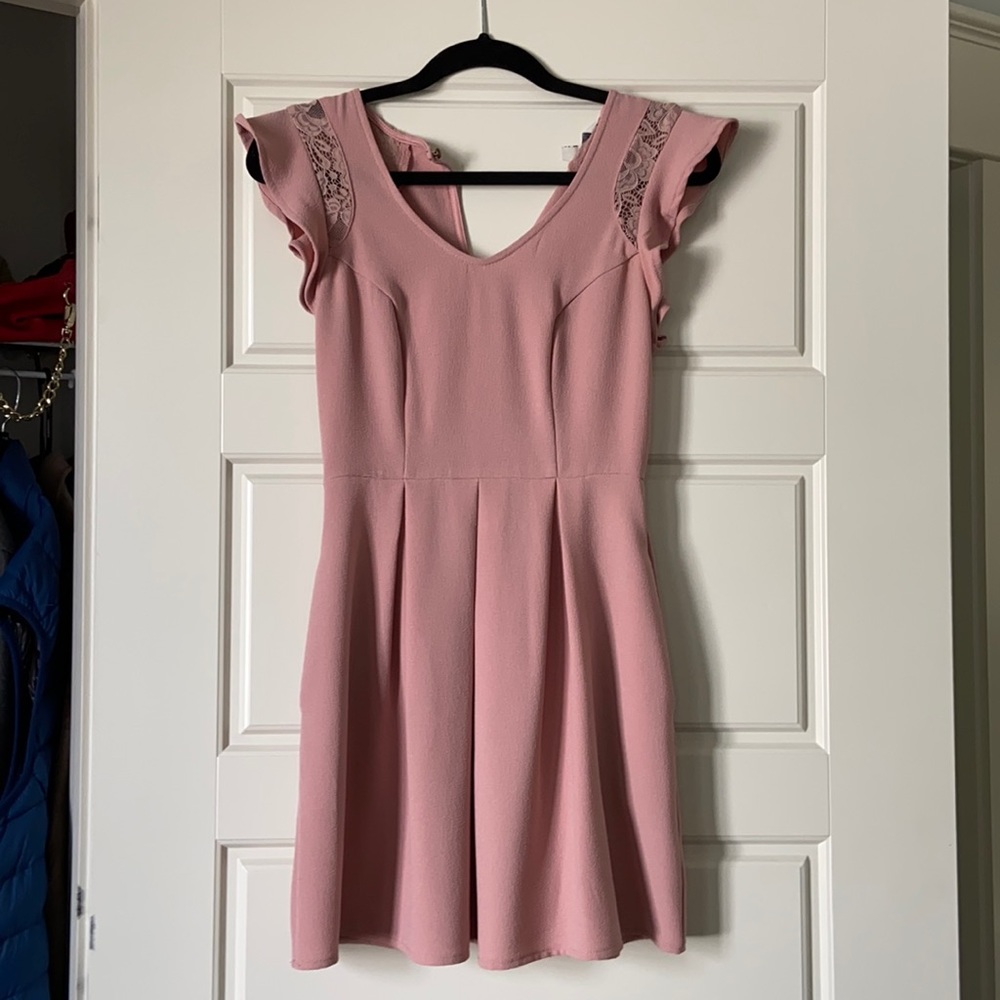 dusty pink dress